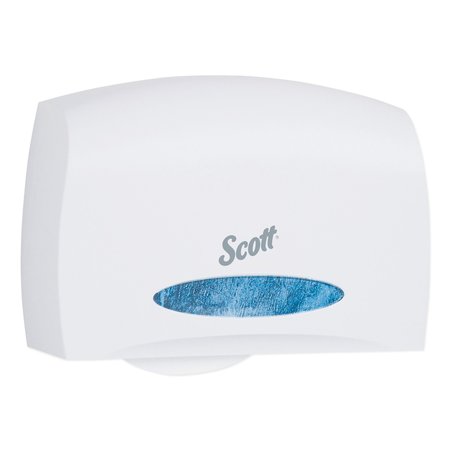 SCOTT Essential Coreless Jumbo Roll Tissue Dispenser, 14.3 x 5.9 x 9.8, White 09603